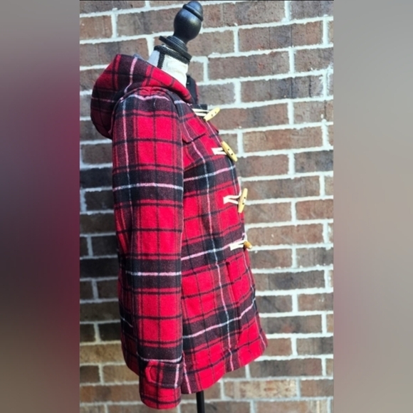 GAP Red Plaid Wool Utility Jacket - Picture 5 of 11
